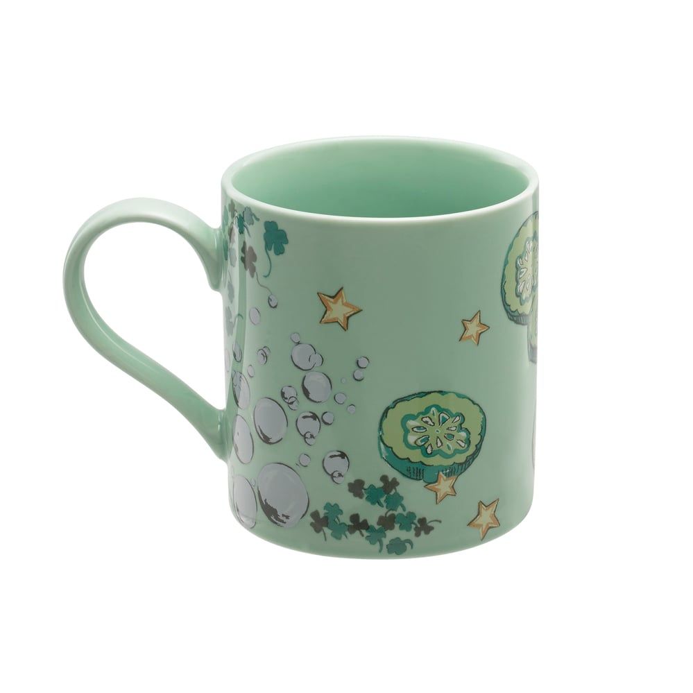  Ly/Cool As A Cucumber Rosie Fine China Mug - Cucumber  - China Blue 