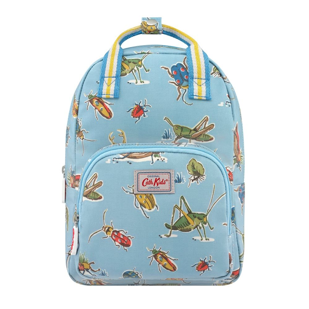  Ba lô cho bé /Kids Medium Backpack with Chest Strap - Bugs - Sea Blue 