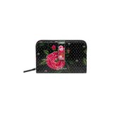  Ví gập/Folded Zip Wallet  - Tea Rose Midscale - Black 