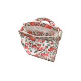  Túi đeo vai /Organic Cotton Tall Tote - Strawberry Garden  - Cream/Pink 