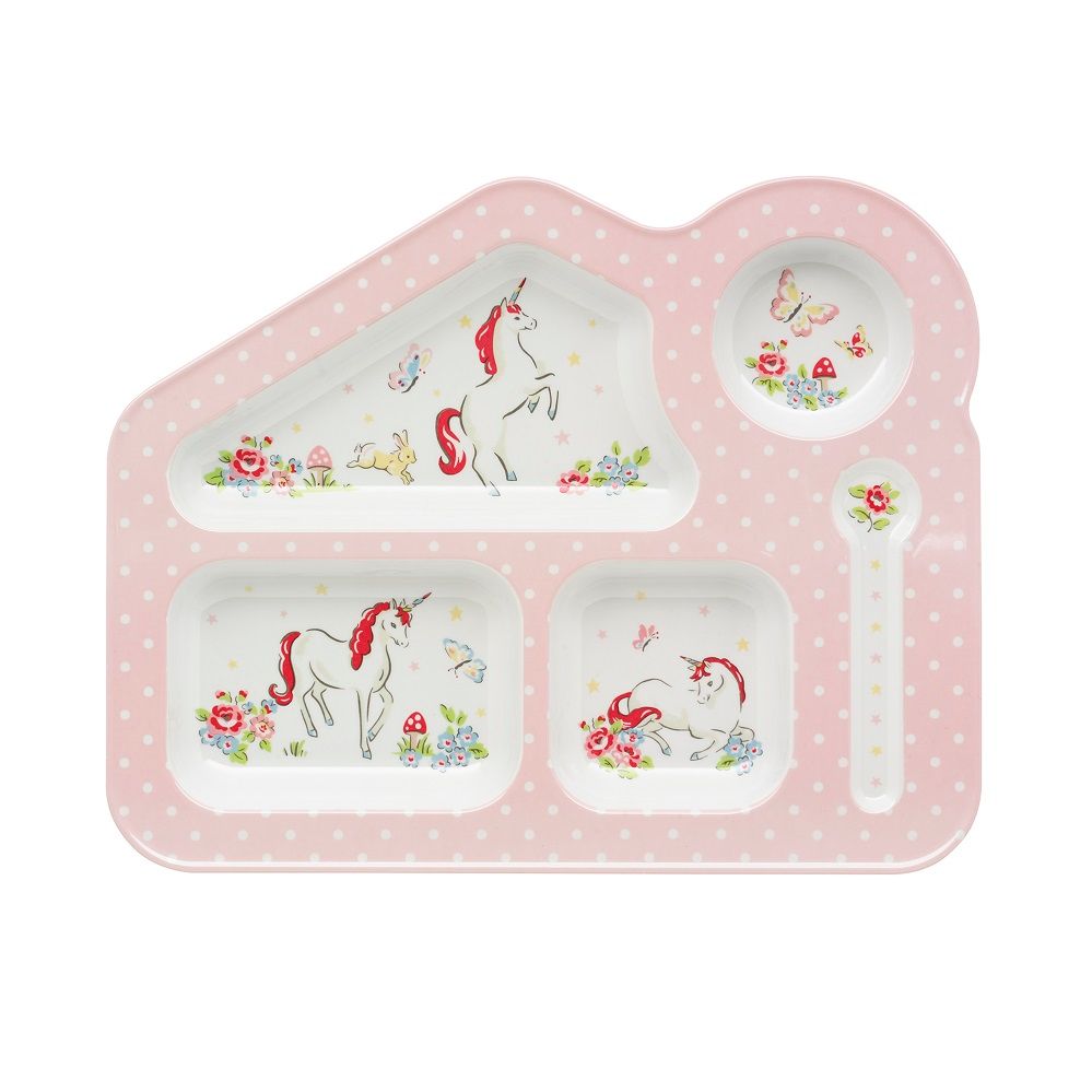  Khay cho bé/Food Tray - Unicorn Kingdom - Pink 