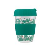  Bình giữ nhiệt/Glass Travel Cup - Marble Hearts - Cream/Green 