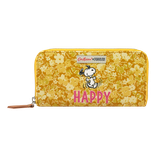  Ví nữ dài/Snoopy Continental Placement Zip Wallet  - Snoopy Happy Paper Ditsy  - Egg Yolk - 910170 