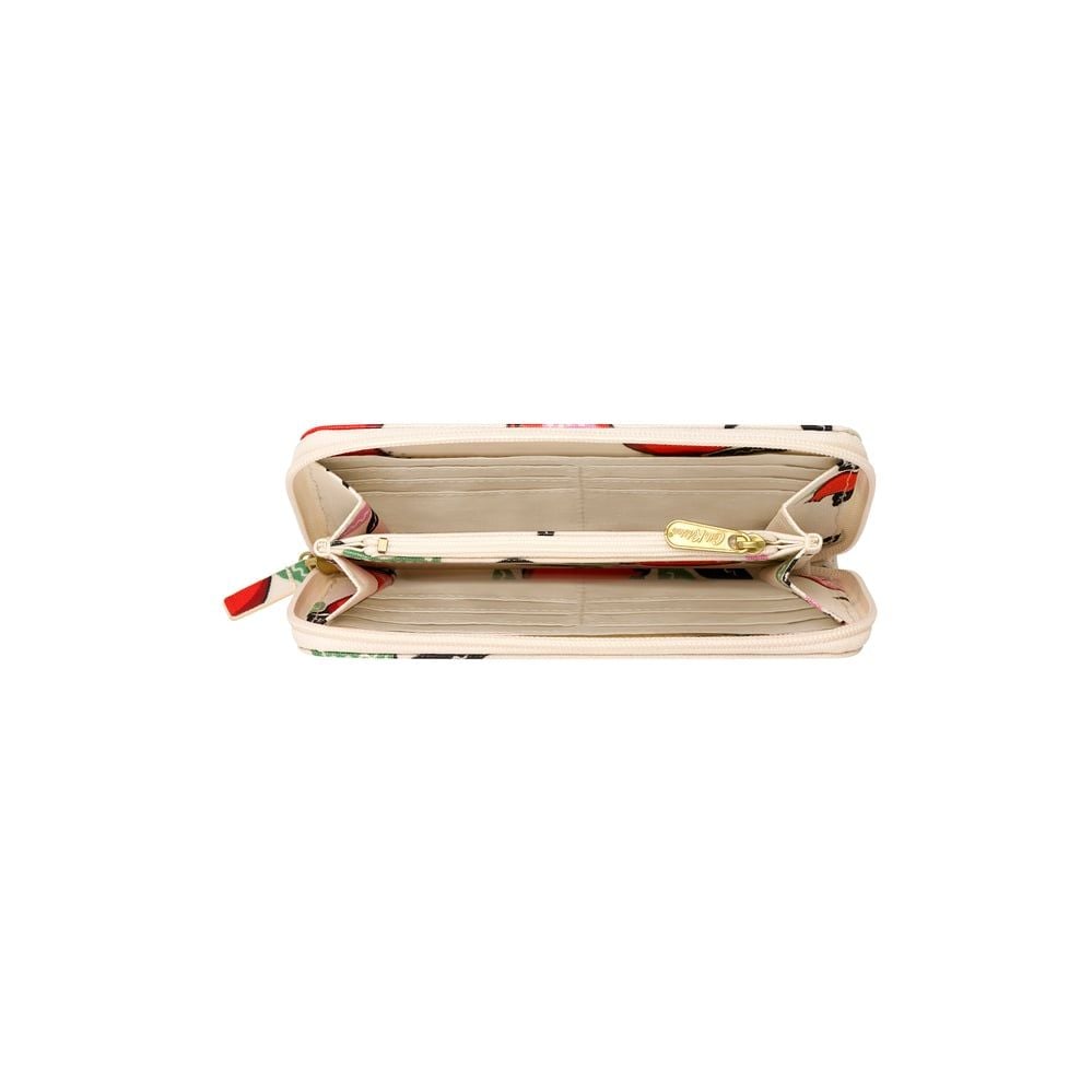  Ví nữ dài/Continental Zip Wallet - Pomegranate - Cream 