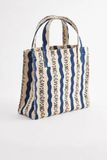  Túi đeo tay/Small Bookbag - Dreamers Floral Stripe - Monochrome 