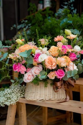 Giỏ Hoa Chúc Mừng - Khai Trương A0240