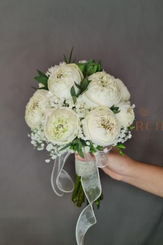 Hoa Cưới Sen Trắng Đẹp A0195