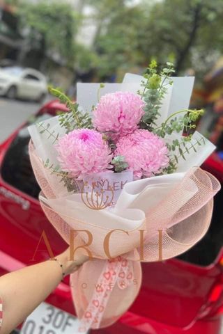 Bó Hoa Cúc Mẫu Đơn Chúc Mừng Sinh Nhật A0163