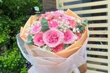 Bó Hoa Tặng Sinh Nhật Tông Màu Hồng BH052