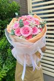 Bó Hoa Tông Màu Hồng  Chúc Mừng Ngày 10 - 10  BH010