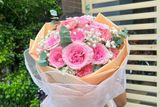 Bó Hoa Tông Màu Hồng  Chúc Mừng Ngày 10 - 10  BH010