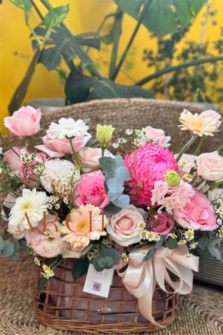 Giỏ Hoa Tone Hiện Đại A0047