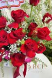 Giỏ Hoa Hồng Đỏ Đẹp A0027
