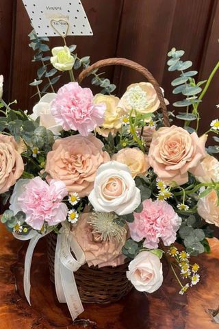 Giỏ Hoa Mini Xinh A0018