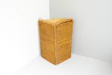 Lafos HandiCraft - Wicker Corner Laundry Basket with lid 