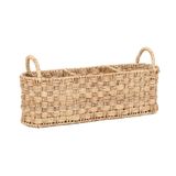  Lafos HandiCraft-Beige Oval Rattan Caddy-Household 