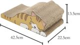  2in1 Square Cat Scratcher Fat Cat Bed Cardboard Paper High Quality Cat Scratching Pad-Pet toys 