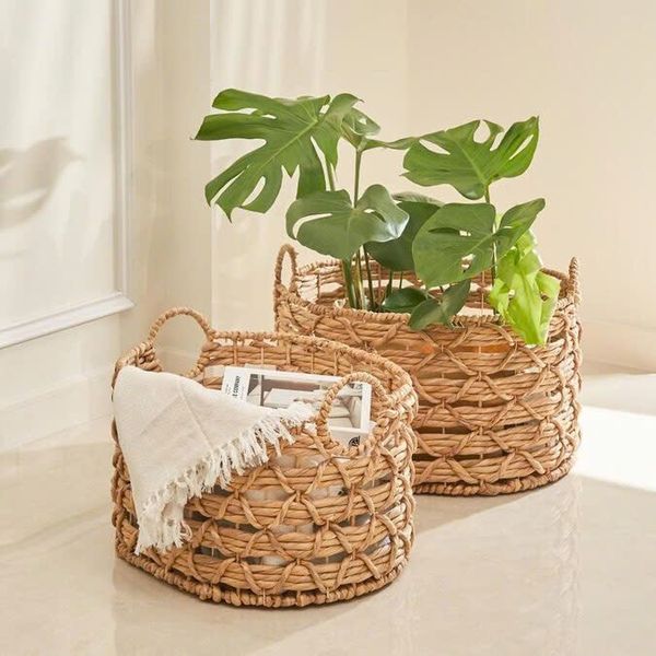  Lafos HandiCraft - Water Hyacith Backet Oval 