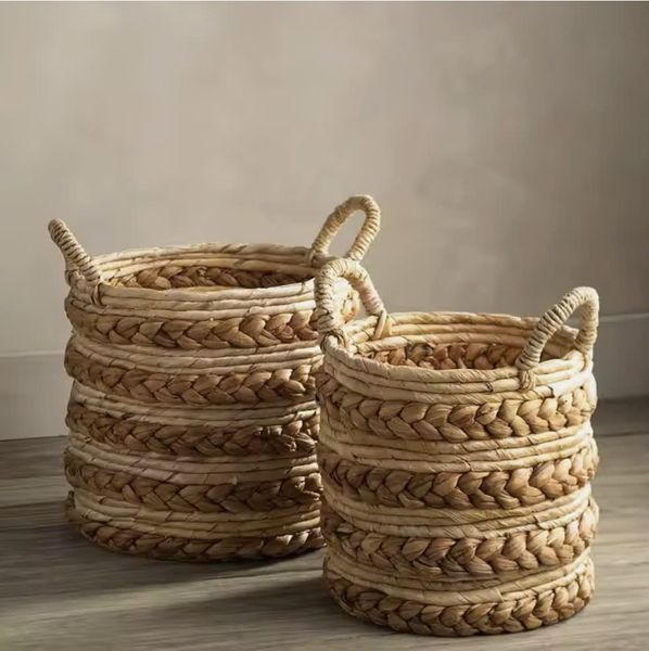  Lafos HandiCraft-Water Hyacinth- Dry Basket 