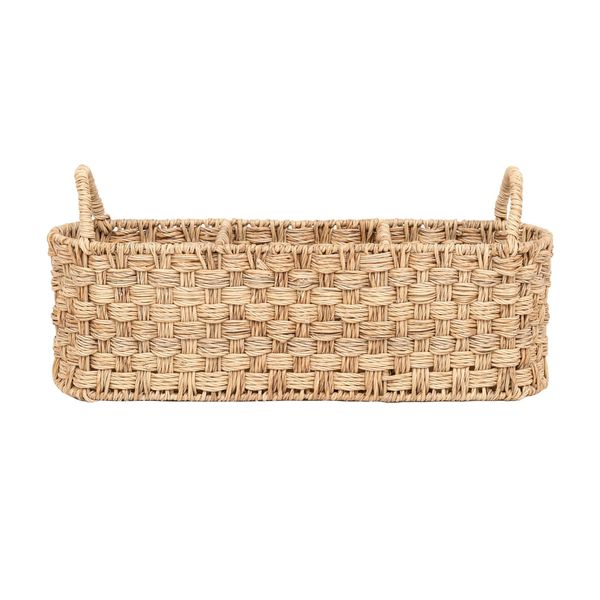  Lafos HandiCraft-Beige Oval Rattan Caddy-Household 