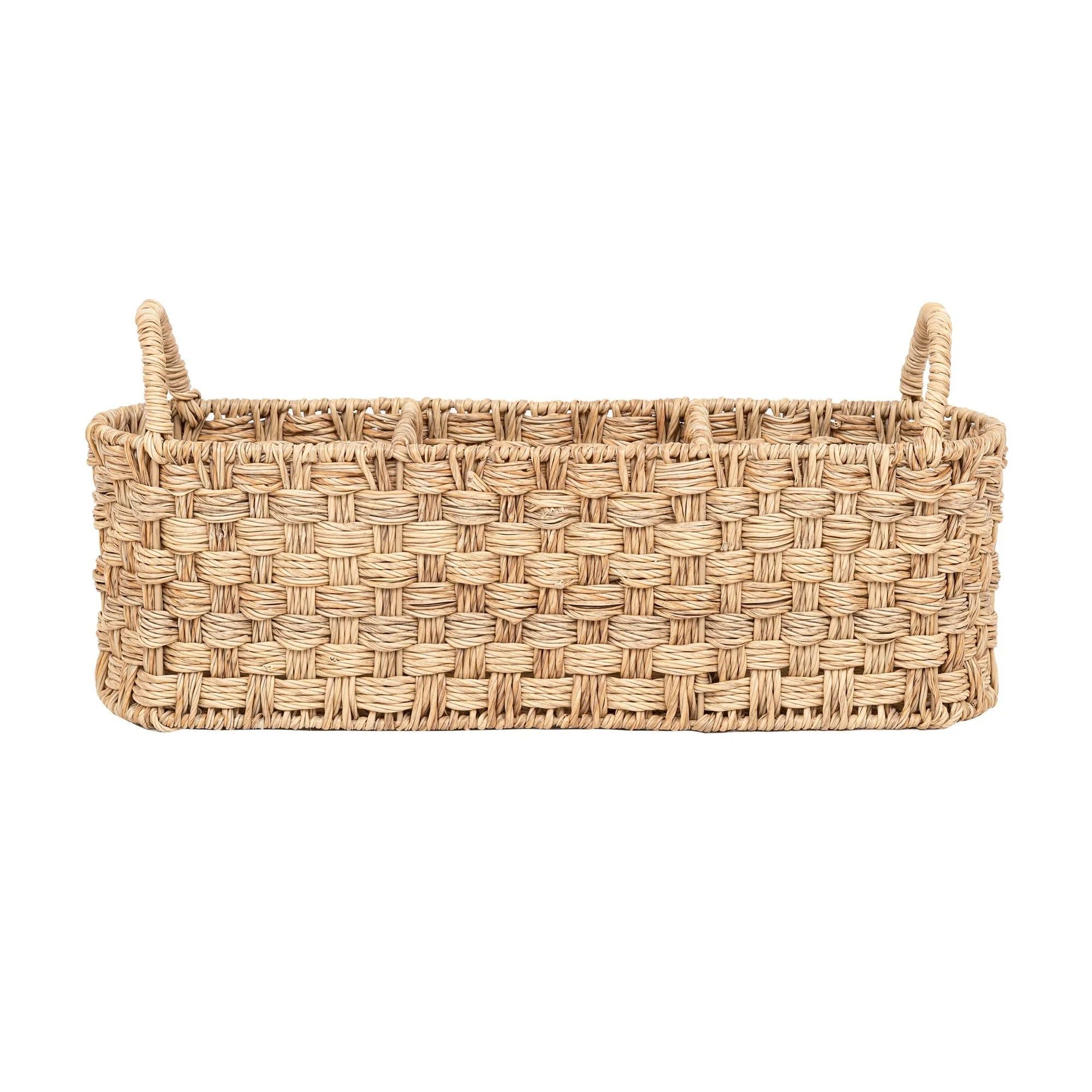  Lafos HandiCraft-Beige Oval Rattan Caddy-Household 