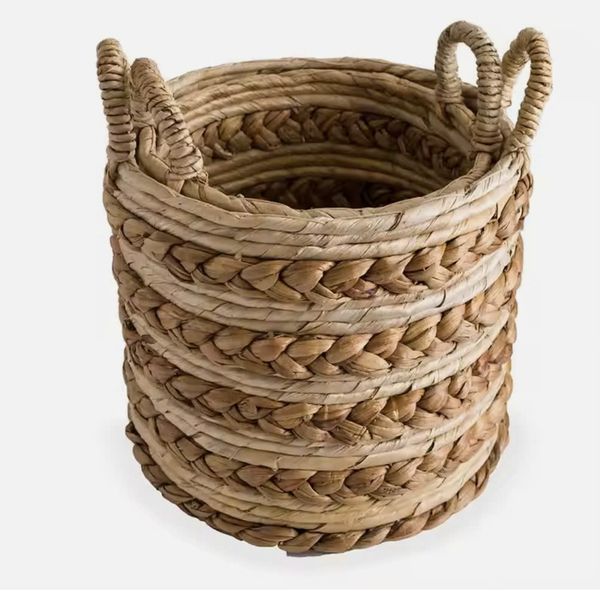  Lafos HandiCraft-Water Hyacinth- Dry Basket 