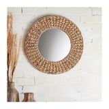  Lafos HandiCraft- Decorative mirrors water hyacinth degradable wall decoration water hyacinth mirror 