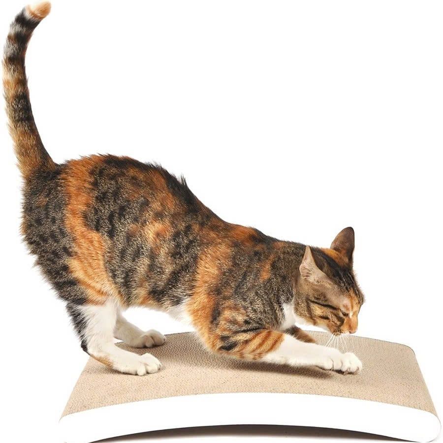  Cat Scratcher (2 In 1) - Cardboard Scratch Pad - Cardboard Cat Scratcher - Cat Scratch Pad - Cat Scratchers For Indoor Cats - Cat Scratching Pad-Pet toy 