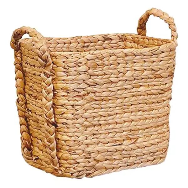  Lafos HandiCraft-Arrow Weave Storage Basket-Water Hyacinth 
