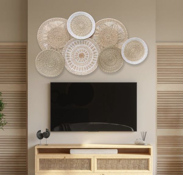  Lafos HandiCraft-Wall Baskets Decor Woven Wall 