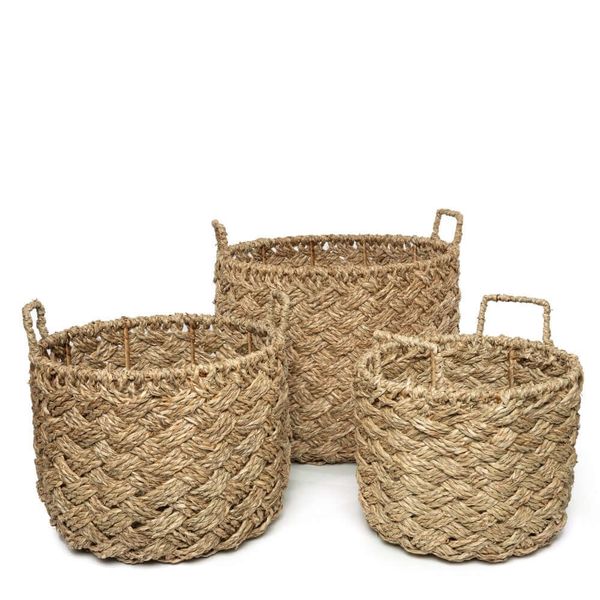  Lafos HandiCraft- Seagrass Planter Baskets 