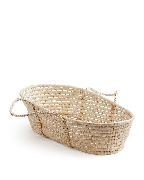  Lafos HandiCraft- Baby Basket-Rattan Baby Bassinett 