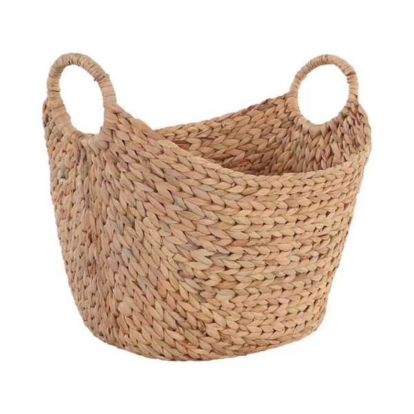  Lafos HandiCraft-Water Hyacinth Boat Decorative Storage Basket 