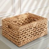  Lafos HandiCraft- Water Hyacinth Set 3 Basket 