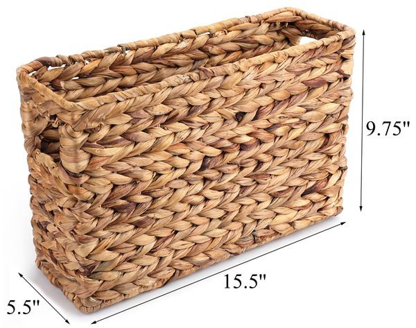  Lafos HandiCraft- Woven Storage Basket with Handle 