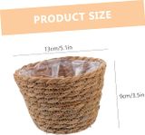  Lafos HandiCraft- Woven Baskets 2pcs Pots for Plants Home Decor/Indoor Planter 