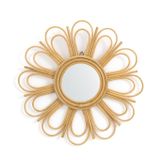  Lafos HandiCraft-Home Decor Natural Rattan Wall Mirror 