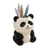  Creative Panda Shape Ceramic Pen Holder Desktop-Ceramic Table Decoration 
