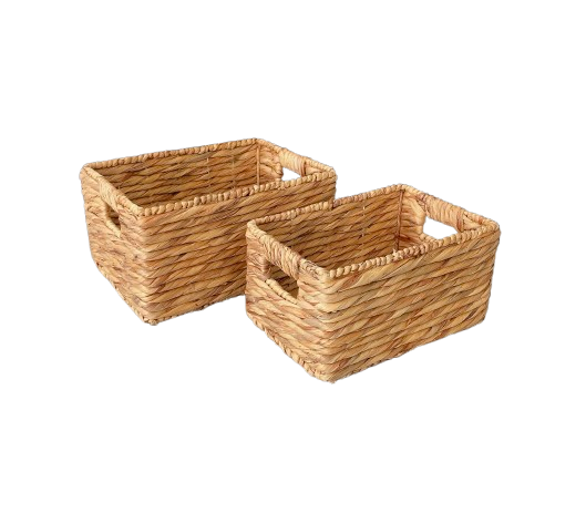  Lafos HandiCraft- Woven Storage Basket with Handle 