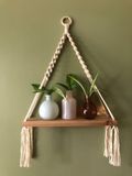  Lafos HandiCraft-1pc Tassel Decor Woven Wall Hanging Board 