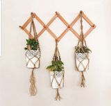  Lafos HandiCraft- Design Wall Hanger Folding Plant Rack Coat Rack Multi Hooks Peg Rack Peg Rail Hat Rack 