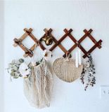  Lafos HandiCraft- Design Wall Hanger Folding Plant Rack Coat Rack Multi Hooks Peg Rack Peg Rail Hat Rack 