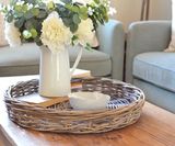  Lafos HandiCraft-Round Rattan Tray 