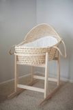  Lafos HandiCraft- Baby Basket-Rattan Baby Bassinett 