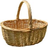  Lafos HandiCraft-Oval Picnic Basket, Rattan Picnic Basket with Handle 