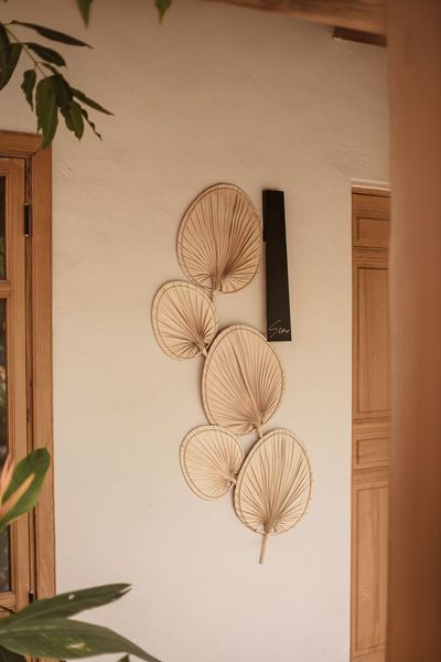  Lafos HandiCraft- Natural Palm Leaf Fan Decor 