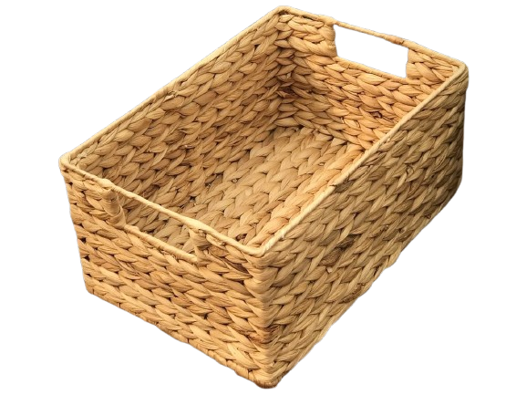  Lafos HandiCraft- Water Hyacinth with Handle/ Baskets for Organizing Bathroom 