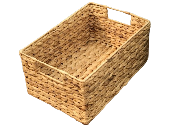  Lafos HandiCraft- Water Hyacinth with Handle/ Baskets for Organizing Bathroom 