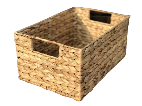  Lafos HandiCraft- Water Hyacinth with Handle/ Baskets for Organizing Bathroom 