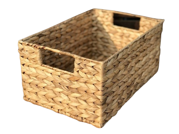  Lafos HandiCraft- Water Hyacinth with Handle/ Baskets for Organizing Bathroom 
